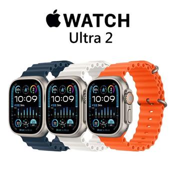 Apple Watch Ultra 2 (GPS＋行動網路版) 49mm鈦金屬錶殼搭配海洋錶帶
