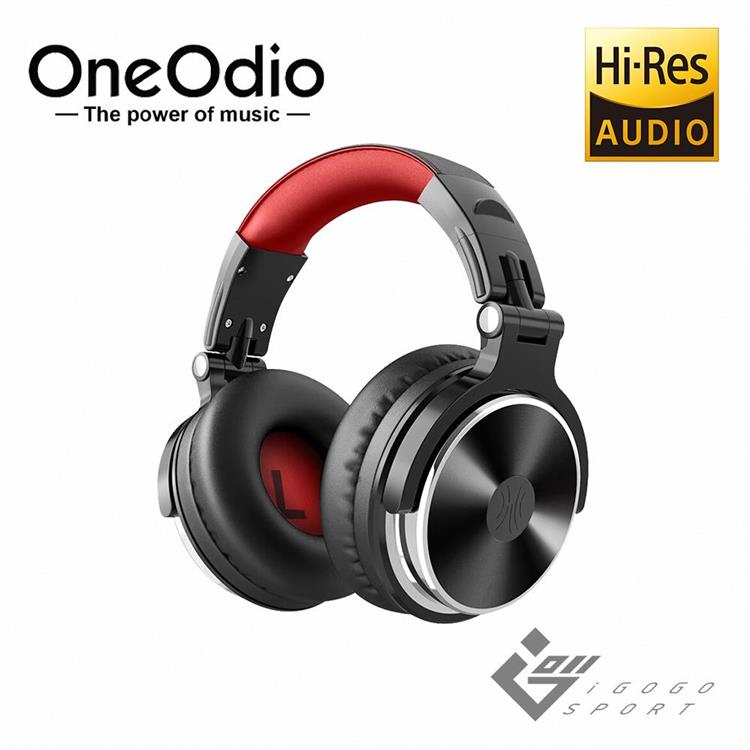 OneOdio Studio Pro 10 專業型監聽耳機 - 黑紅色