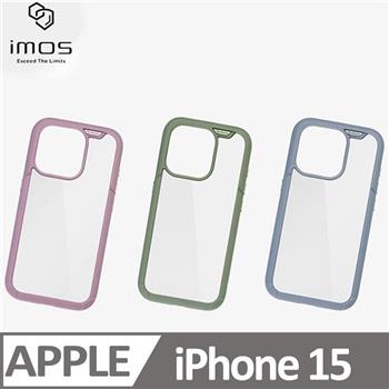 imos case iPhone 15 美國軍規認證雙料防震保護殼 彩框