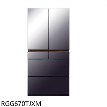 日立家電 662公升六門變頻RGG670TJ同款XM紫霧琉璃鏡冰箱(含標準安裝)【RGG670TJXM】