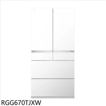 日立家電 662公升六門變頻RGG670TJ同款XW琉璃白冰箱(含標準安裝)【RGG670TJXW】