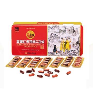 金蔘－6 年根韓國高麗紅蔘鹿茸精膠囊（120顆/盒）