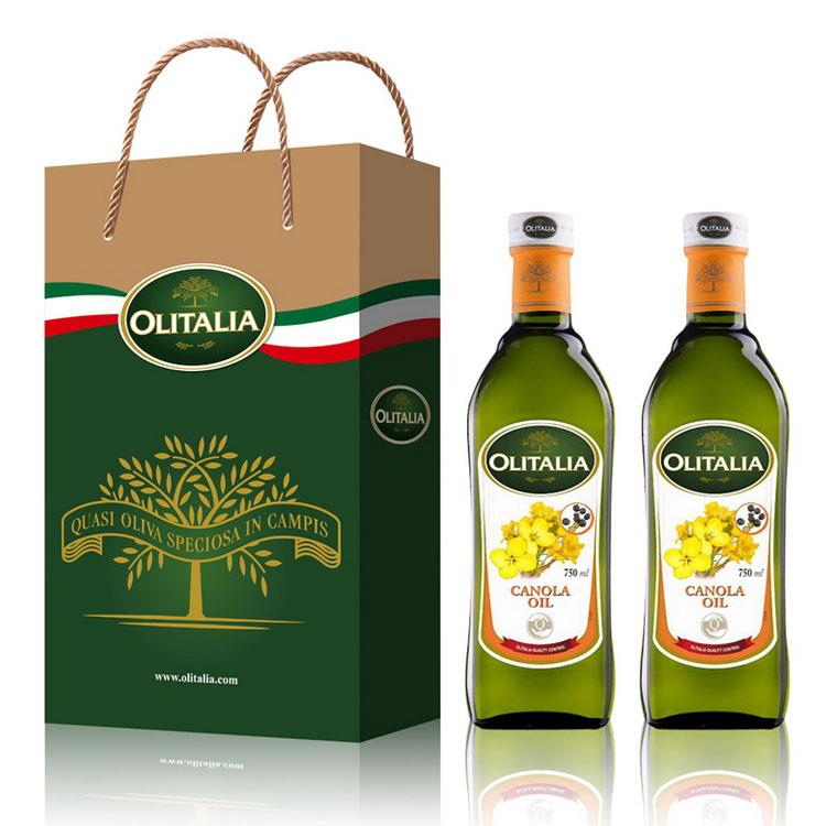Olitalia奧利塔頂級芥花油禮盒組（750mlx2瓶）