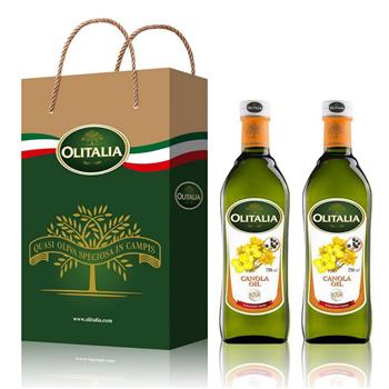 Olitalia奧利塔頂級芥花油禮盒組（750mlx2瓶）