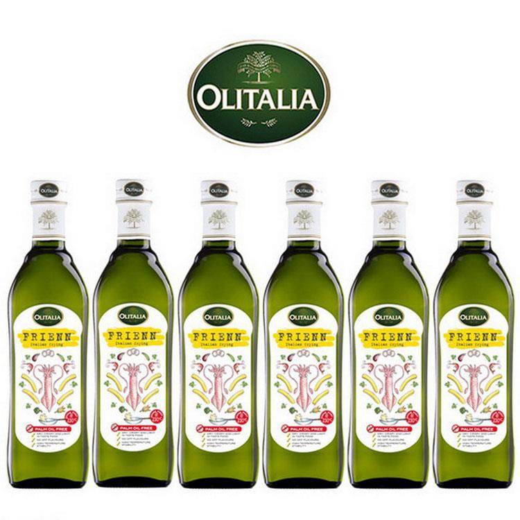 Olitalia奧利塔高溫專用葵花油料理組750mlx6瓶