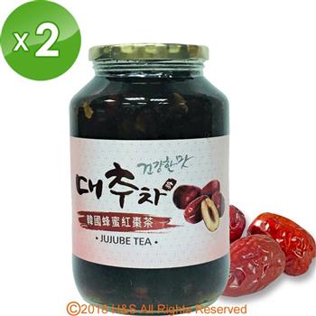 《柚和美》韓國蜂蜜紅棗茶（1kg）2入組