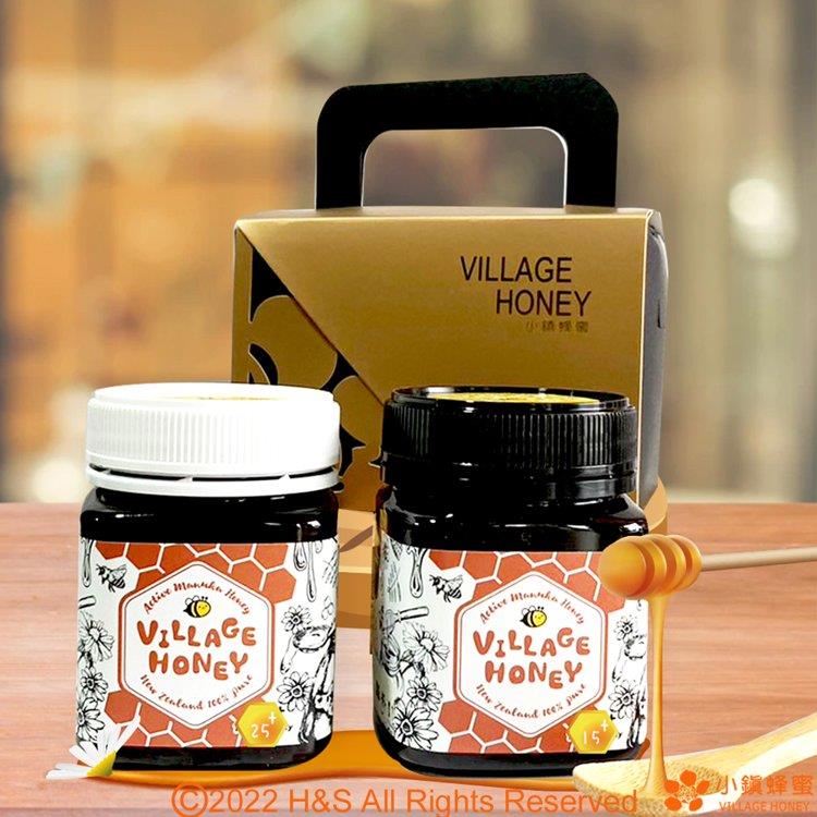 【小鎮蜂蜜】天然活性麥蘆卡蜂蜜25（250克）＋乳化活性麥蘆卡15 禮盒組（年節伴手禮）
