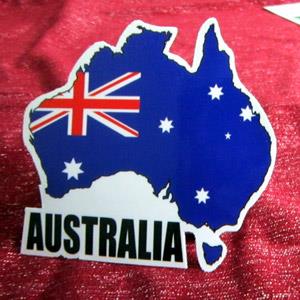 【國旗商品創意館】澳洲國旗地圖抗ＵＶ、防水貼紙／Australia／澳大利亞