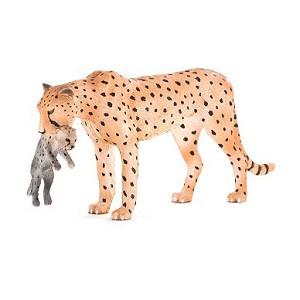 《MOJO FUN動物模型》動物星球頻道獨家授權－非洲獵豹（母子）