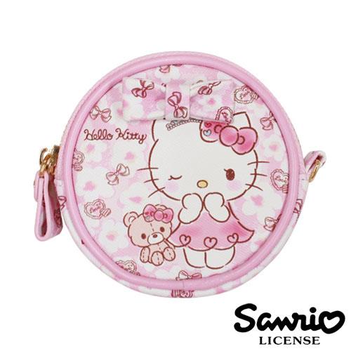 HelloKitty 凱蒂貓 三麗鷗 人物系列 圓型 皮質 零錢包 SANRIO - KT 5334