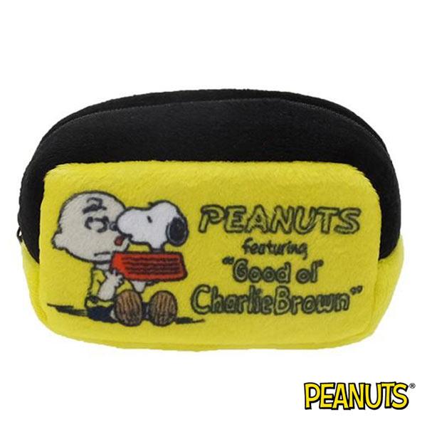 史努比 Snoopy 棉質 長型 收納包 零錢包 PEANUTS - 查理布朗款