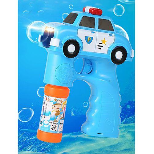 【17mall】兒童玩具電動聲光音樂警車泡泡槍附贈泡泡水 - 警車泡泡