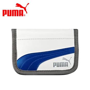 PUMA 皮質 摺疊票卡夾 票夾 證件夾 悠遊卡夾 防潑水 多層收納