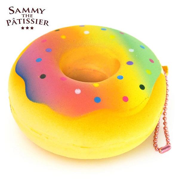 甜甜圈 捏捏吊飾 吊飾 捏捏樂 軟軟 squishy 捏捏 Sammy the Patissier - 彩虹點點款 