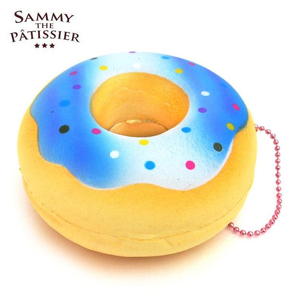 甜甜圈 捏捏吊飾 吊飾 捏捏樂 軟軟 squishy 捏捏 Sammy the Patissier - 藍色點點款