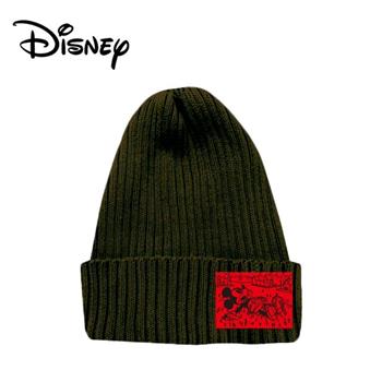 米奇家族 布標毛帽 針織毛帽 螺紋毛帽 毛帽 帽子 米奇 米妮 迪士尼 Disney