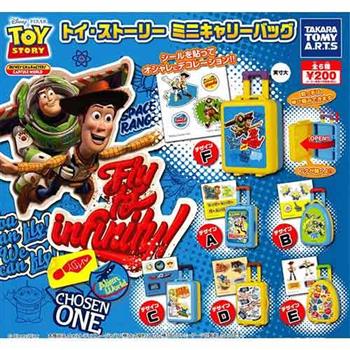 全套6款 玩具總動員 迷你貼紙行李箱 扭蛋 轉蛋 迪士尼 皮克斯 TAKARA TOMY