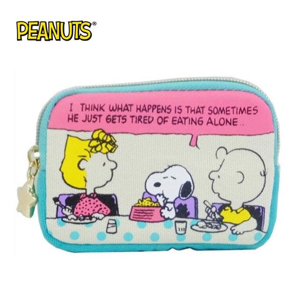 史努比 帆布 零錢包 卡片包 Snoopy PEANUTS