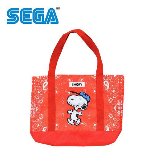 史努比 肩揹提袋 手提袋 肩背包 托特包 Snoopy SEGA - 紅色款