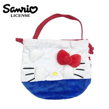 凱蒂貓 束口 手提袋 便當袋 Hello Kitty 三麗鷗 Sanrio
