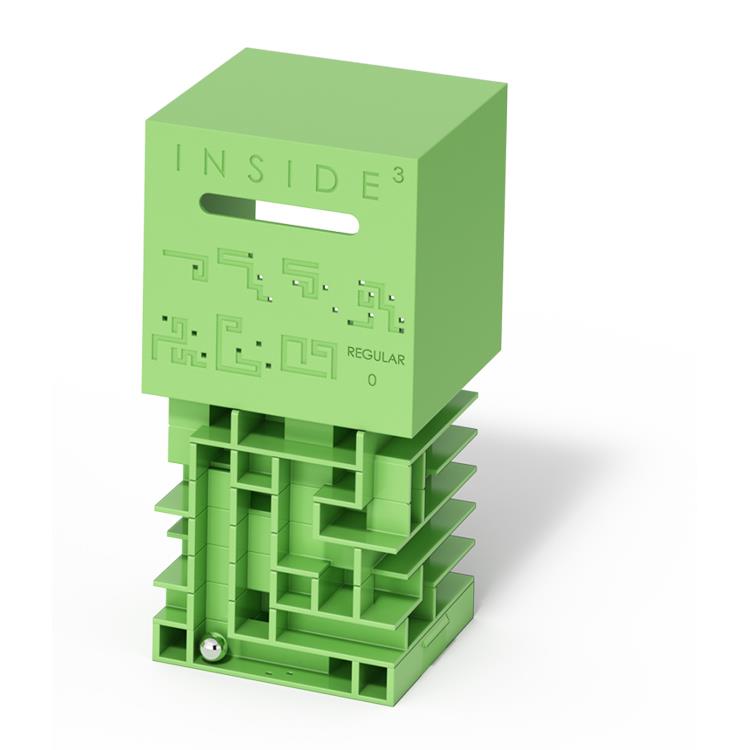 賽先生科學工廠－Inside3 3D迷走方塊 - 中級(綠)