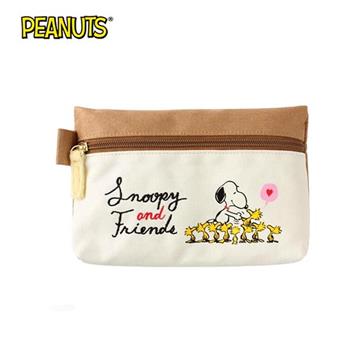 史努比 毛朋友 筆袋 鉛筆盒 化妝包 收納包 Snoopy PEANUTS