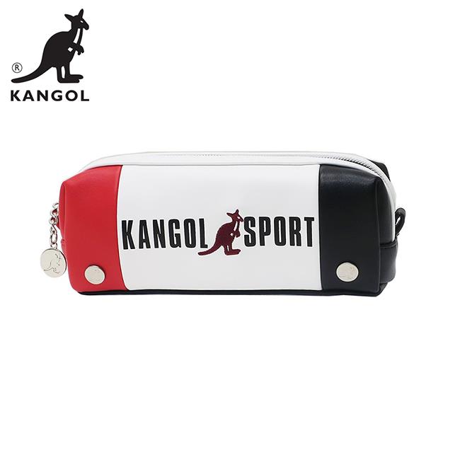 KANGOL SPORT 皮革 筆袋 鉛筆盒 KANGOL 英國袋鼠 - 紅色款