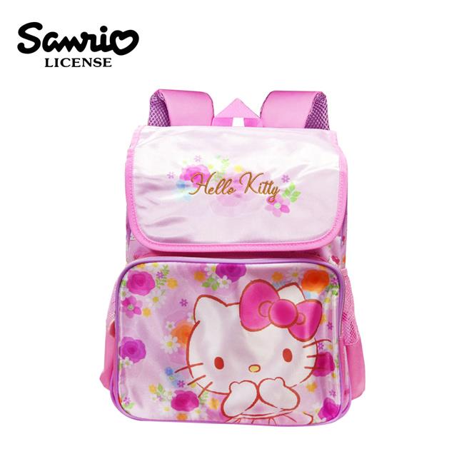 凱蒂貓 玫瑰花系列 後背包 背包 書包 Hello Kitty 三麗鷗 Sanrio - 後背包(玫瑰花系列)