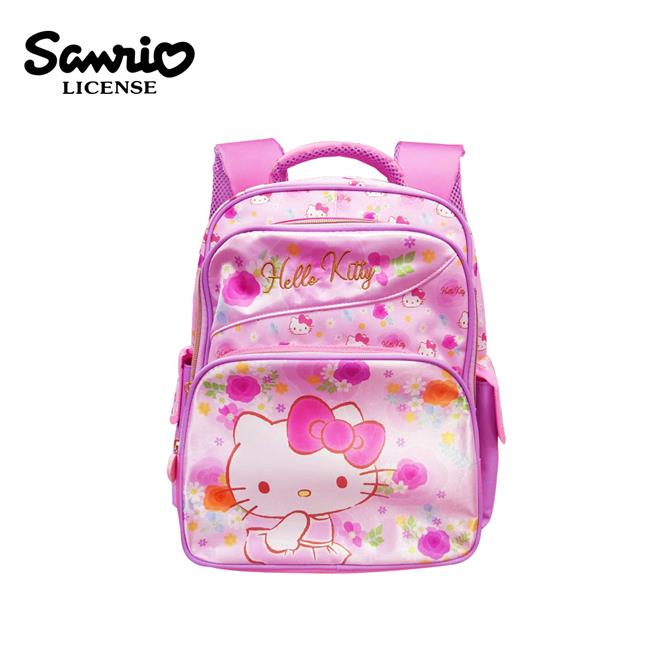 凱蒂貓 玫瑰花系列 雙層 兒童背包 背包 後背包 書包 Hello Kitty 三麗鷗 Sanrio - 雙層兒童背包(玫瑰花系列)