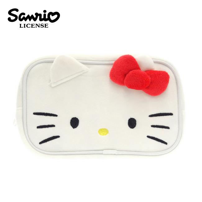 凱蒂貓 大臉造型 筆袋 鉛筆盒 收納包 化妝包 Hello Kitty 三麗鷗 Sanrio - 凱蒂貓