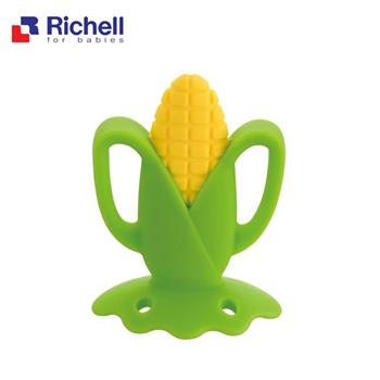 【Richell 利其爾】寶寶咬咬系列固齒器【玉米】（附盒）