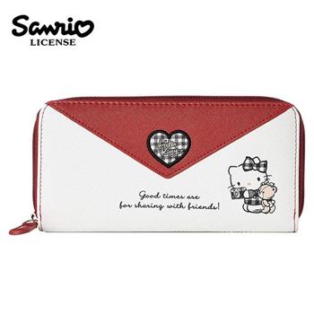 凱蒂貓 信封造型 長夾 皮夾 錢包 Hello Kitty 三麗鷗 Sanrio