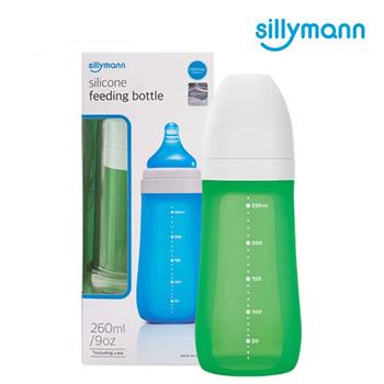 【韓國sillymann】 100%鉑金矽膠奶瓶260ML（波士頓綠）