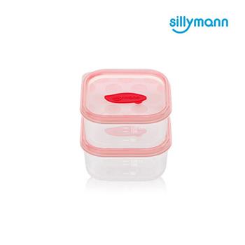 【韓國sillymann】 100%鉑金矽膠副食品保鮮盒粉色（120ml）