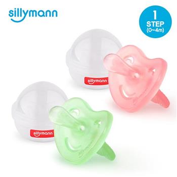 【韓國sillymann】 100%鉑金矽膠安撫奶嘴（0－4個月）－綠色2入