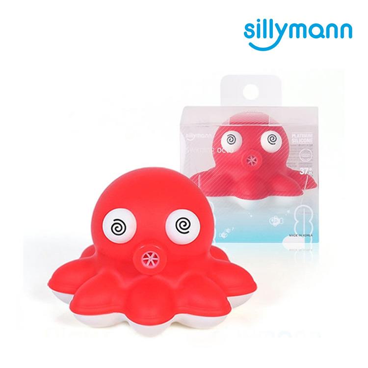 【韓國sillymann】 100%鉑金矽膠洗澡玩具－1入（小章魚） - 小章魚