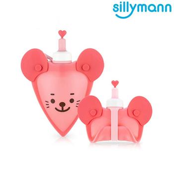 【韓國sillymann】 100%鉑金矽膠老鼠水袋（粉）－250ml