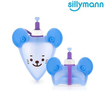 【韓國sillymann】 100%鉑金矽膠老鼠水袋（藍）－250ml