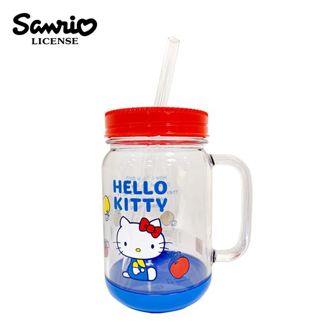 凱蒂貓 萬用沙拉罐馬克杯 500ml 日本製 吸管杯 馬克杯 Hello Kitty SKATER