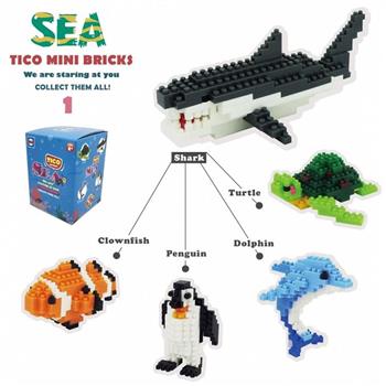 【TICO微型積木】海洋動物盒抽系列－1（T－9700－S1）