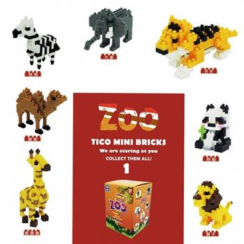 【TICO微型積木】叢林動物盒抽系列－1（T－9500－Z1）