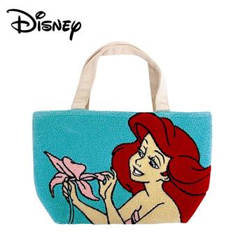 小美人魚 毛巾繡 保冷袋 手提袋 便當袋 保冷提袋 艾莉兒 Ariel 迪士尼 Disney