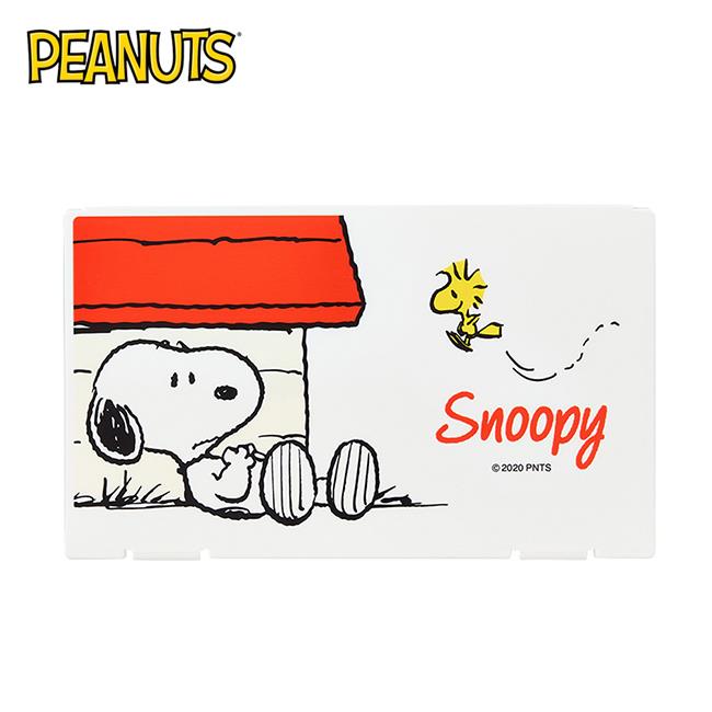 史努比 口罩收納盒 日本製 口罩盒 收納盒 口罩收納 Snoopy PEANUTS - 狗屋款