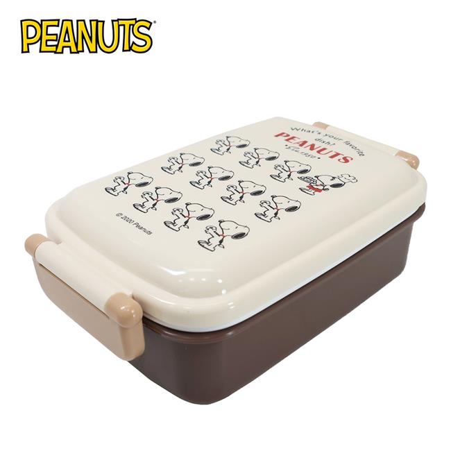 史努比 單層便當盒 日本製 450ml 分隔便當盒 可微波飯盒 Snoopy Skater