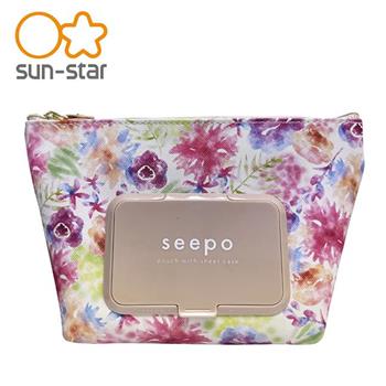 seepo 濕紙巾收納包 附濕紙巾蓋 化妝包 收納包 sun－star