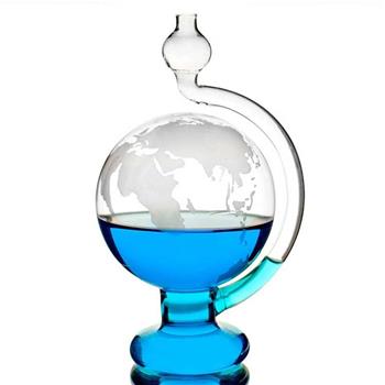 賽先生科學工廠-玻璃氣壓球(晴雨儀)-世界地圖版