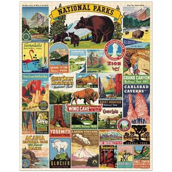 美國 Cavallini 1000片拼圖 國家公園 National Parks