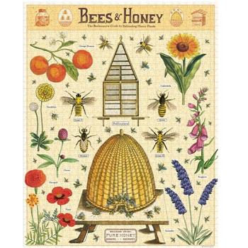 美國 Cavallini 1000片拼圖 蜜蜂與蜂蜜 Bees&Honey