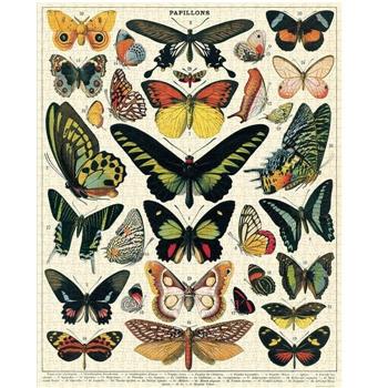 美國 Cavallini 1000片拼圖 蝴蝶 Butterflies