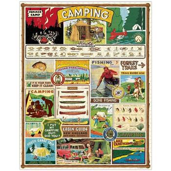 美國 Cavallini 1000片拼圖 關於露營 Camping